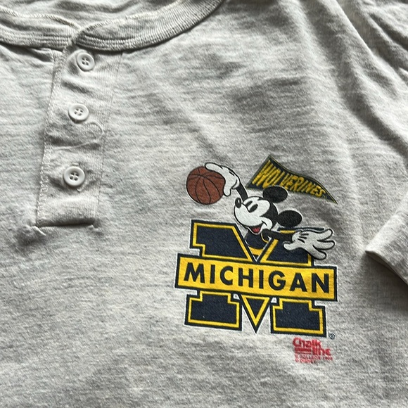 90s Michigan wolverines Mickey Mouse college shirt - Picture 5 of 6